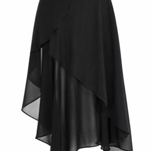 Saia Midi Assimétrica de Ballet